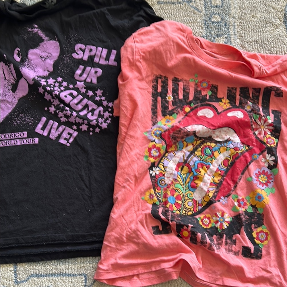 Olivia Rodrigo Rolling Stones tshirts